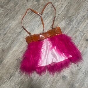 Custom Pink and Orange harness